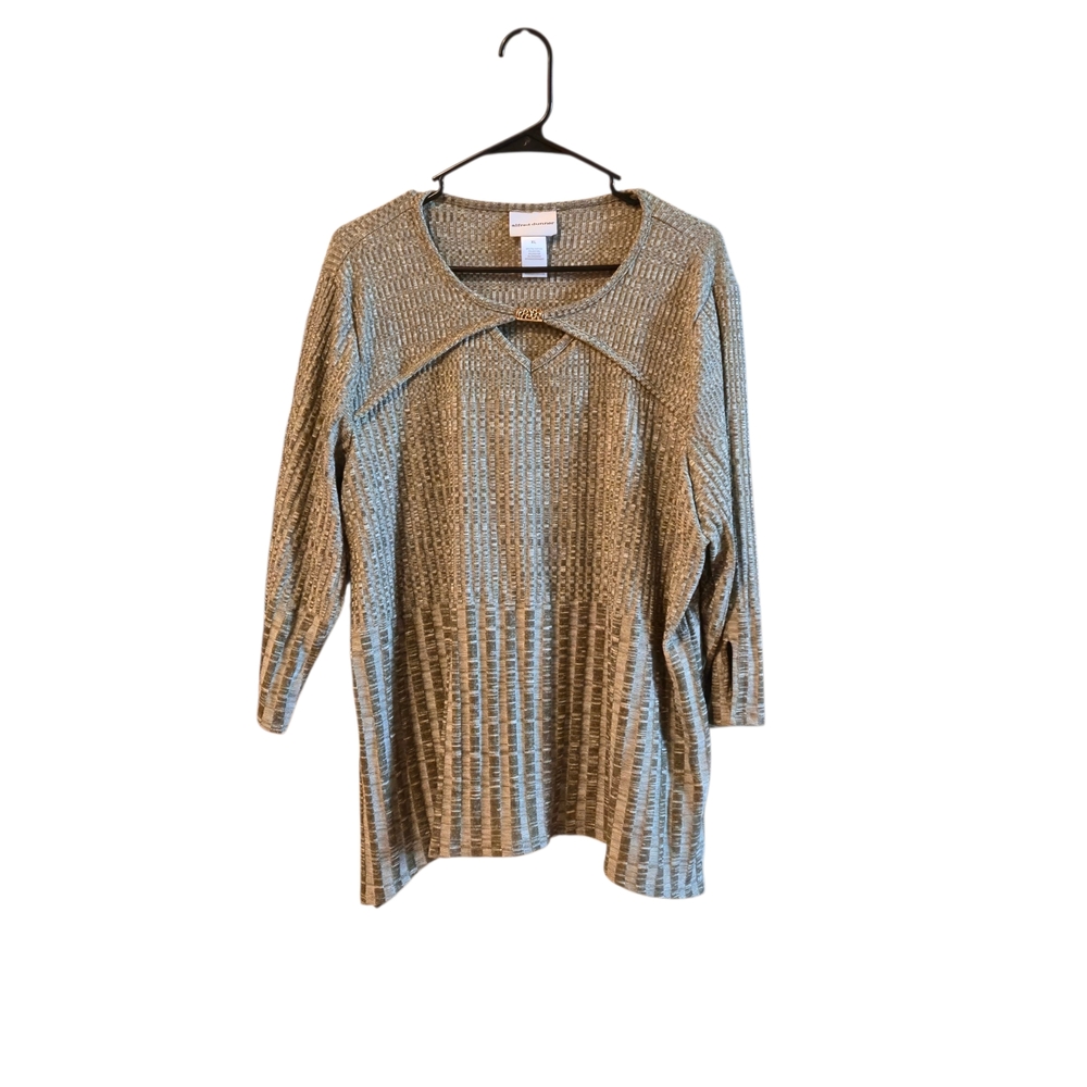 Alfred Dunner‎ Textured Tan Sweater